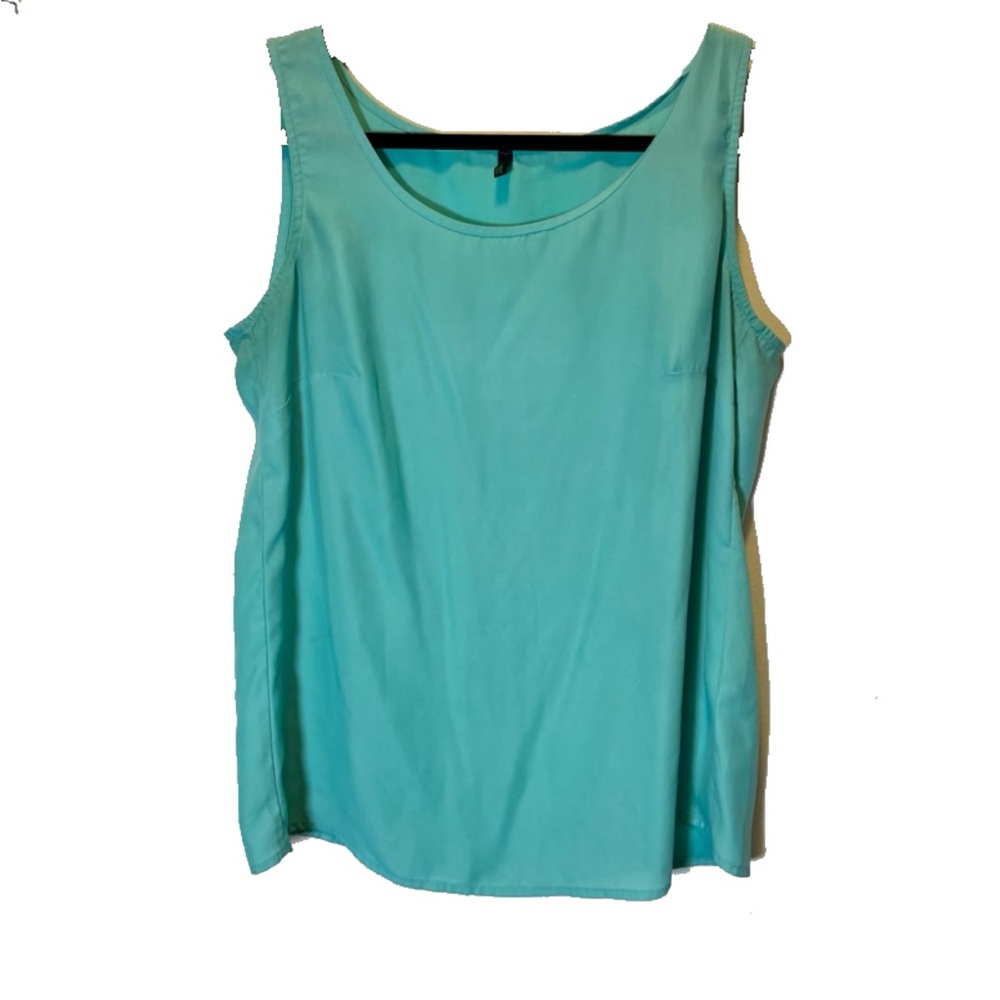 Teal green Benetton top